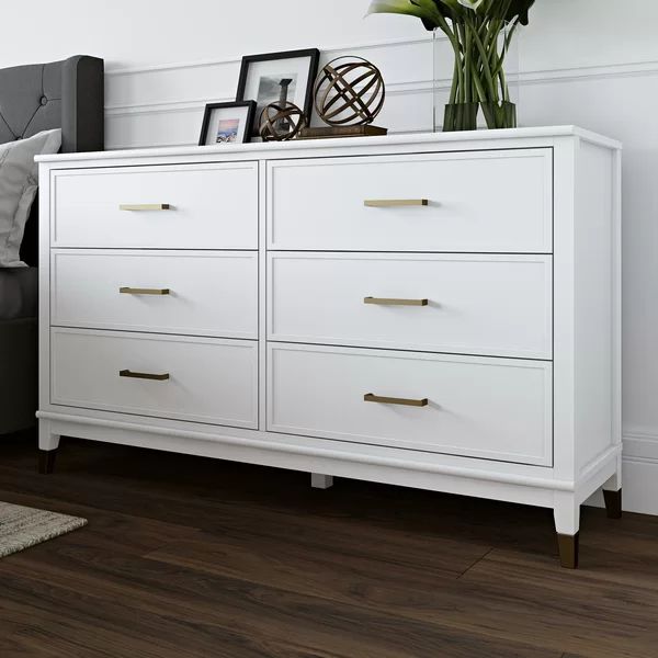 Westerleigh 6 Drawer 56.77'' W Double Dresser | Wayfair North America