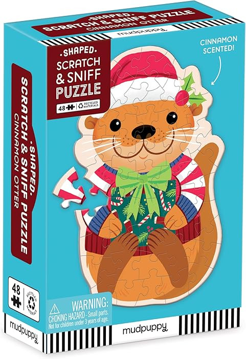 Mudpuppy Cinnamon Otter – 48 Piece Mini Scratch & Sniff Puzzle with Colorful and Fun Illustrati... | Amazon (US)
