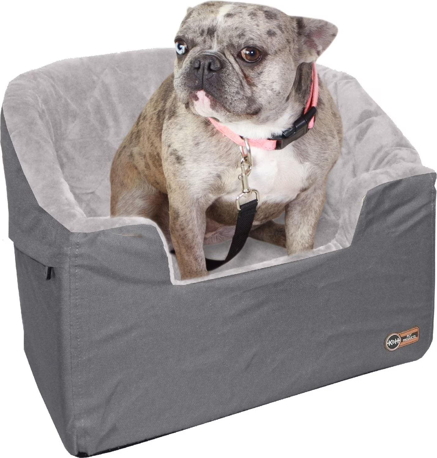 K&H PET PRODUCTS Bucket Booster Seat Knockdown Dog Booster Seat, Gray, Large - Chewy.com | Chewy.com