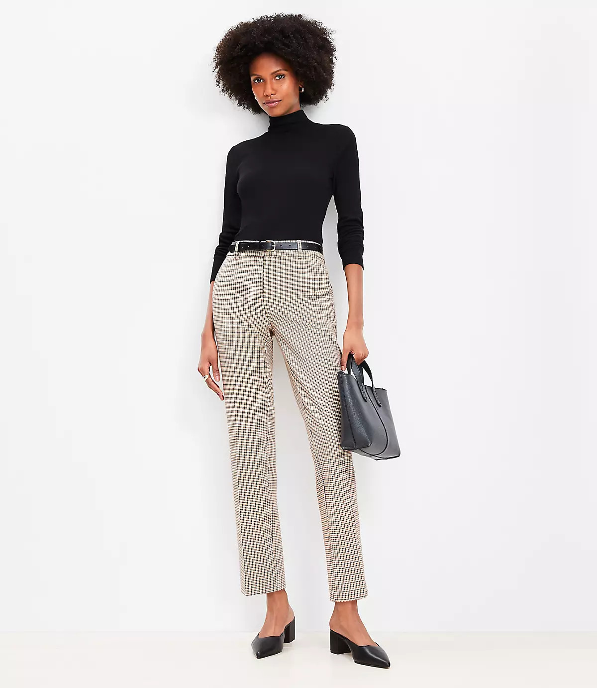 Riviera Slim Pants in Plaid | LOFT