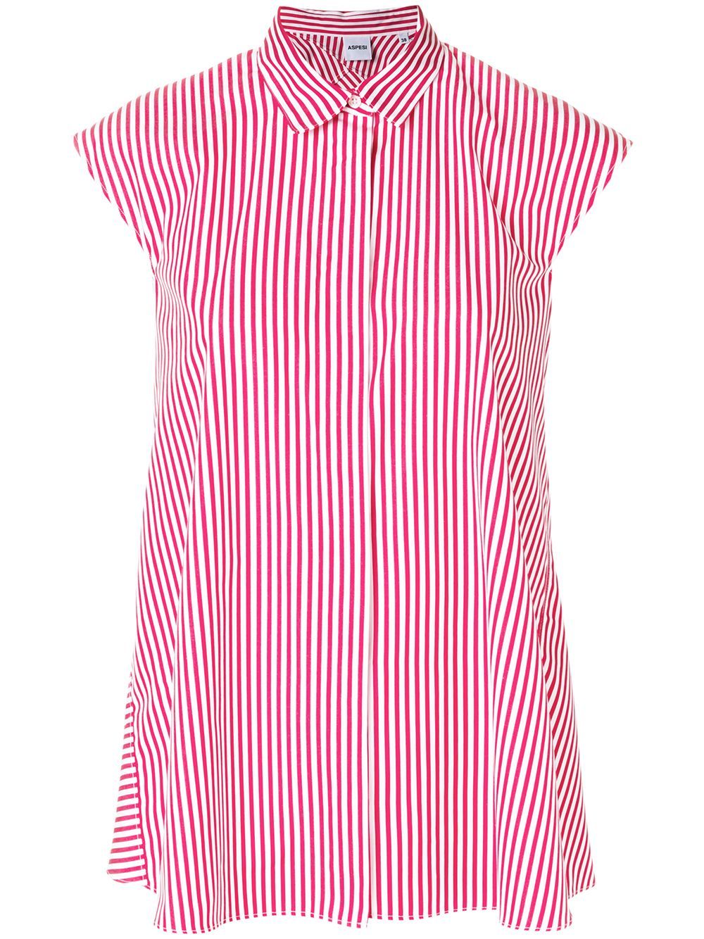 Aspesi striped sleeveless blouse - Red | FarFetch US