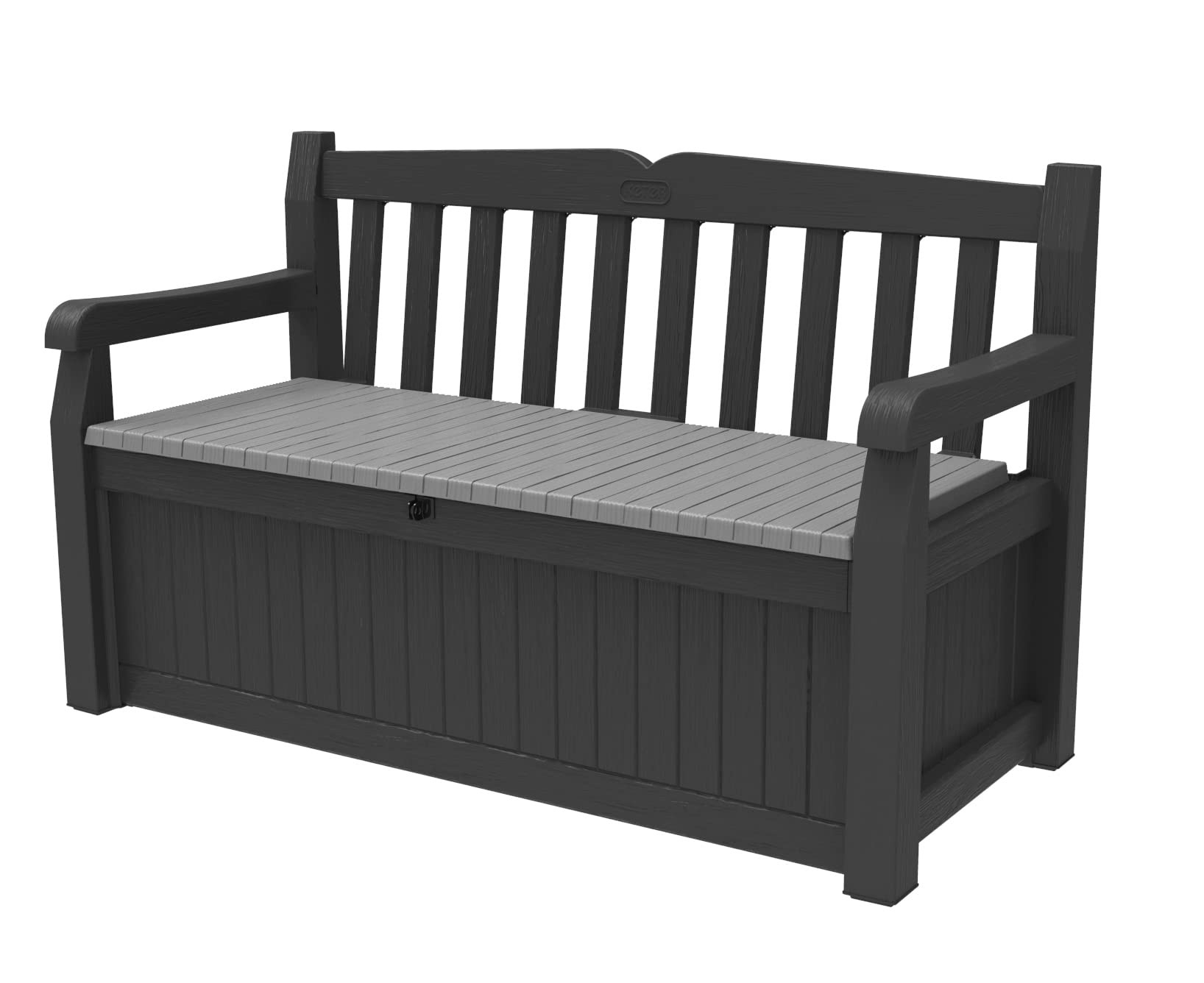 Keter Solana 70 Gallon Storage Bench Deck Box for Patio Storage, Front Porch Decor and Outdoor Se... | Amazon (US)