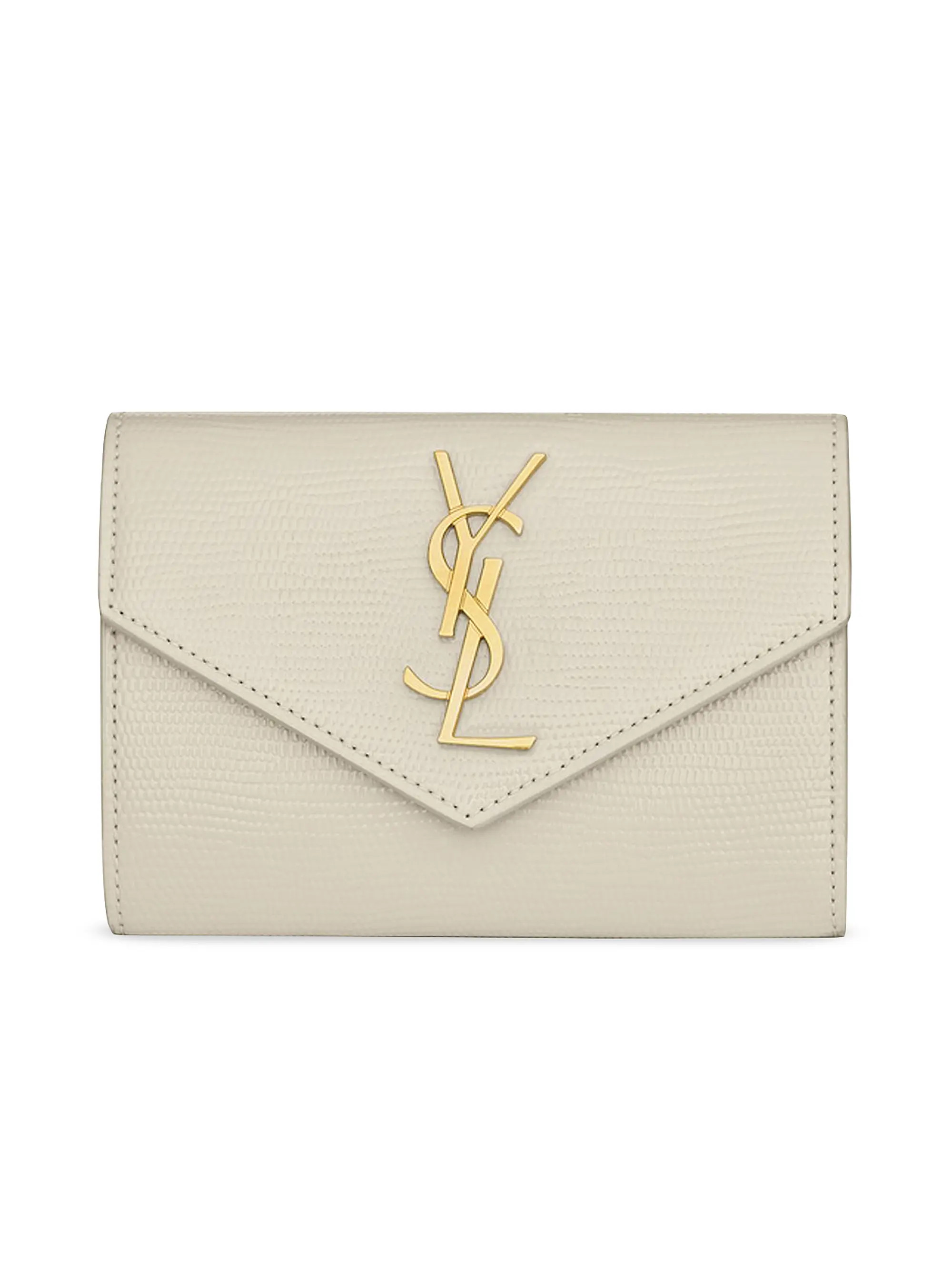 Cassandre Saint Laurent Small Envelope Wallet in Lizard-Embossed Leather | Saks Fifth Avenue