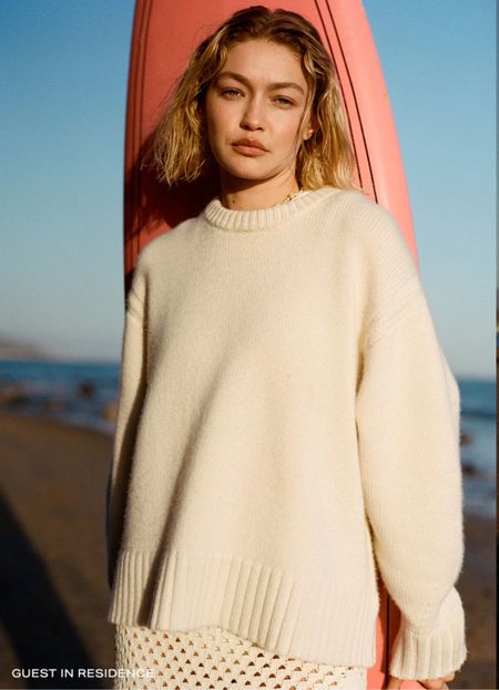 Shop guest in residence sweaters and knits in stock at revolve, Gigi hadid high quality knits and sweaters tops for the summer #sweaters #knits #tops #trends #summer 

#LTKtravel #LTKSeasonal #LTKstyletip