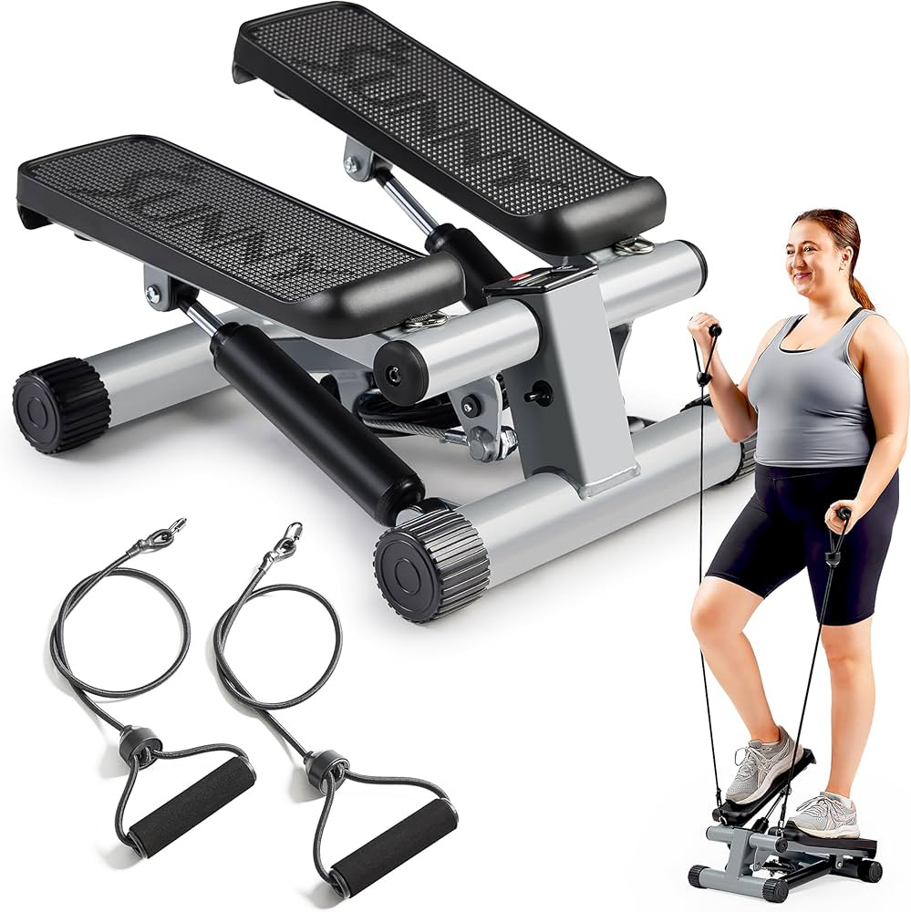 Sunny Health & Fitness Mini Stepper for Exercise at Home, Stair Step Workout Machine with Resista... | Amazon (US)