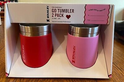Stanley Lidded Go Tumbler 2 Pack Target Exclusive Red & Pink Valentine In Hand! | eBay US