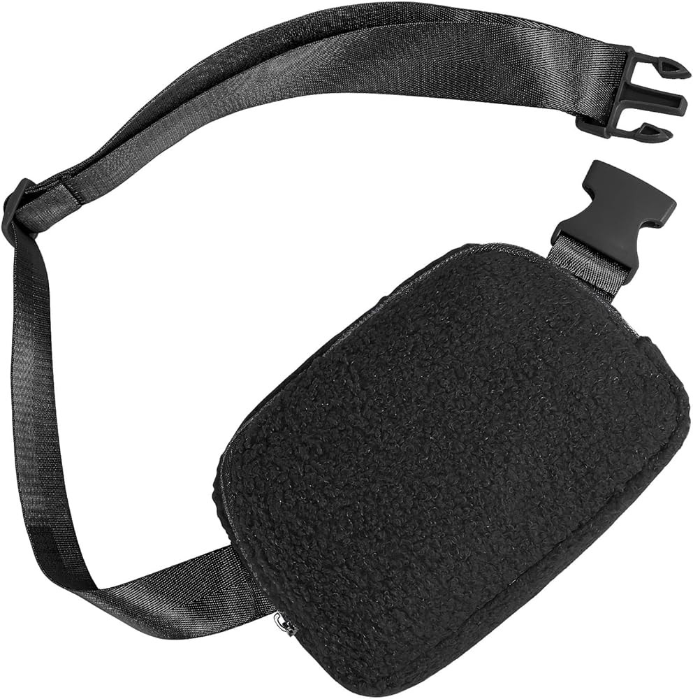 POWERASIA Fanny Pack Crossbody Bags for women Sherpa Belt Bag with Adjustable Strap Everywhere Be... | Amazon (US)