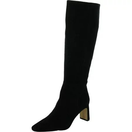 Sam Edelman Women s Sylvia Black Suede Knee High Boot 7M | Walmart (US)