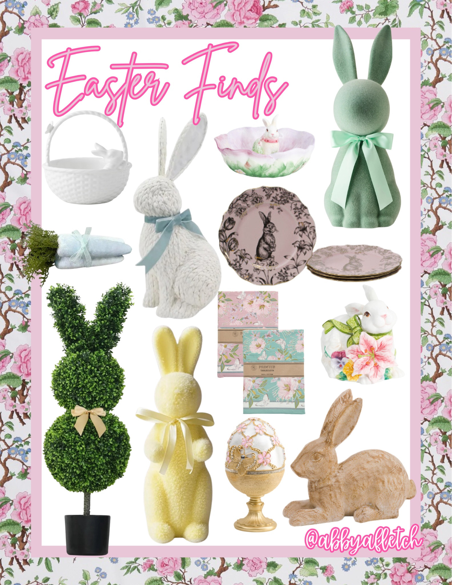 easter and spring home decor finds🐰💐🐣






flocked bunny egg tablecloth plates topiary velvet bunny bow spring easter

#LTKSpringSale #LTKSeasonal #LTKHome