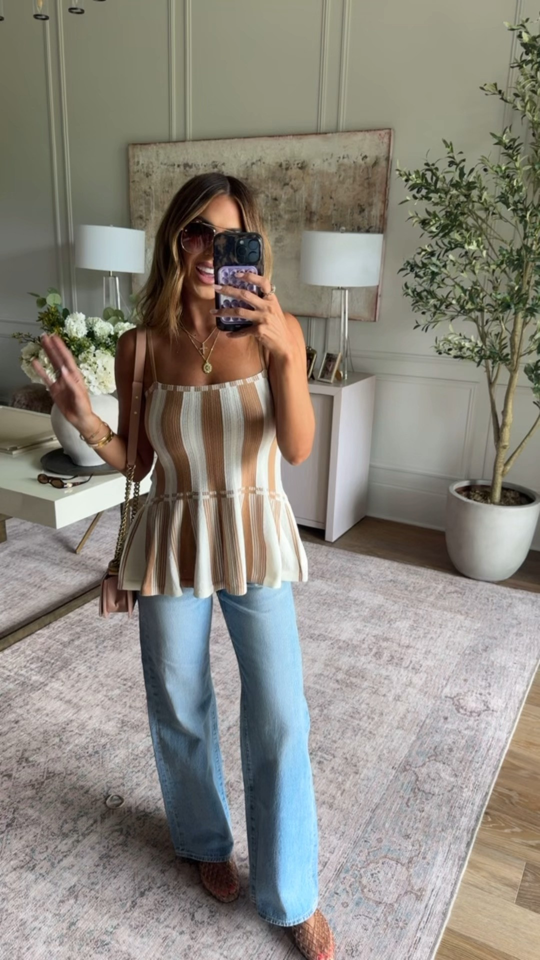 wearing a small in the top and 26 in denim! use code hollie20 🤍 

 #LTKootd