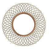 Mirrorize 28" Handmade Rattan Mirror for Boho Wall Décor, Round Entryway Boho Mirror for Living Room | Amazon (US)
