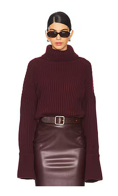 LBLC The Label Liam Sweater in Burgundy from Revolve.com | Revolve Clothing (Global)