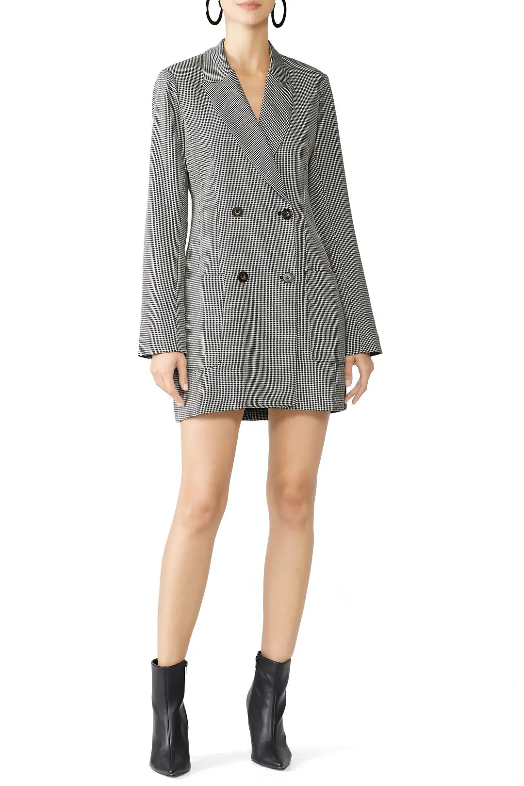 ASTR Herringbone Blazer Dress | Rent The Runway