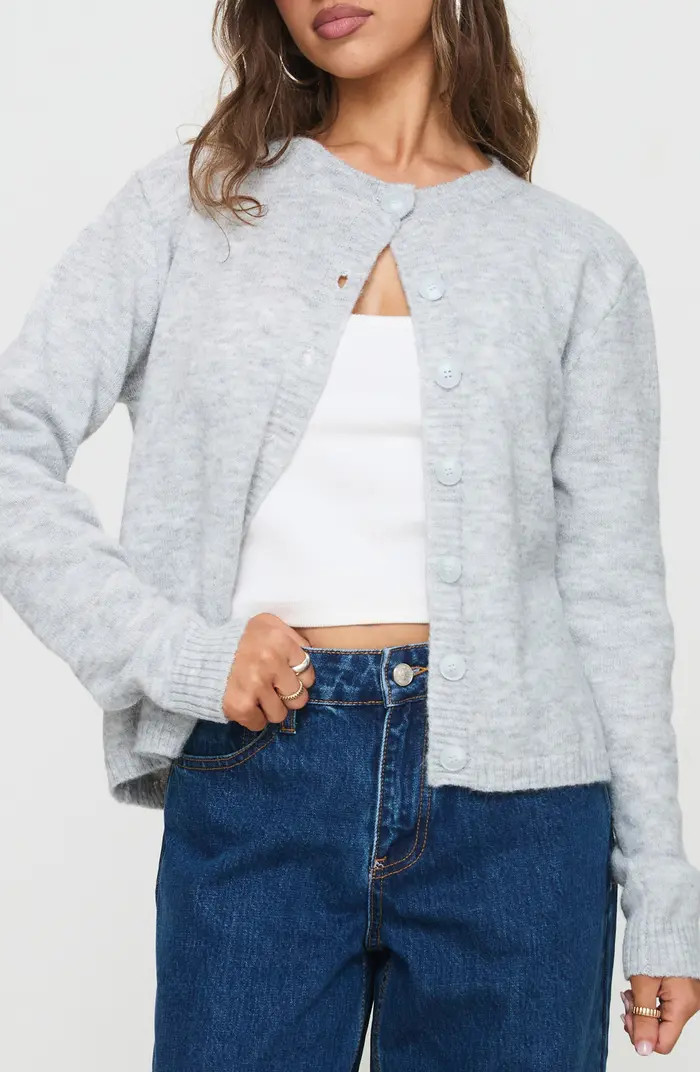 Princess Polly Denmark Crewneck Cardigan | Nordstrom | Nordstrom