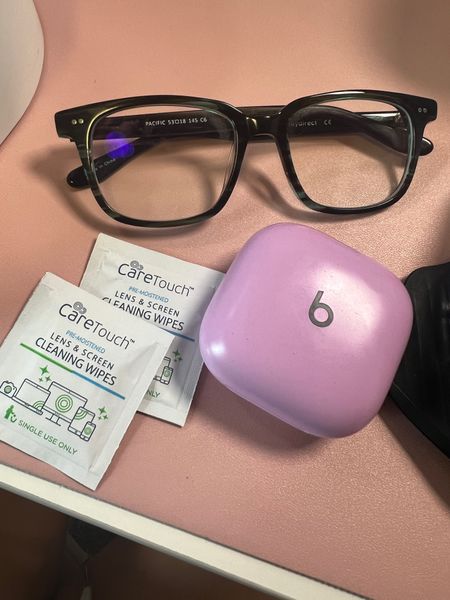 Care Touch Lens Cleaning Wipes for Eyeglasses
True Wireless Noise Cancelling Earbuds - Apple H1 Headphone Chip, Compatible with Apple & Android, Class 1 Bluetooth, Built-in Microphone, 6 Hours of Listening Time - Stone Purple
Pacific Glasses
Rectangle Striped Blue Eyeglasses

#LTKworkwear