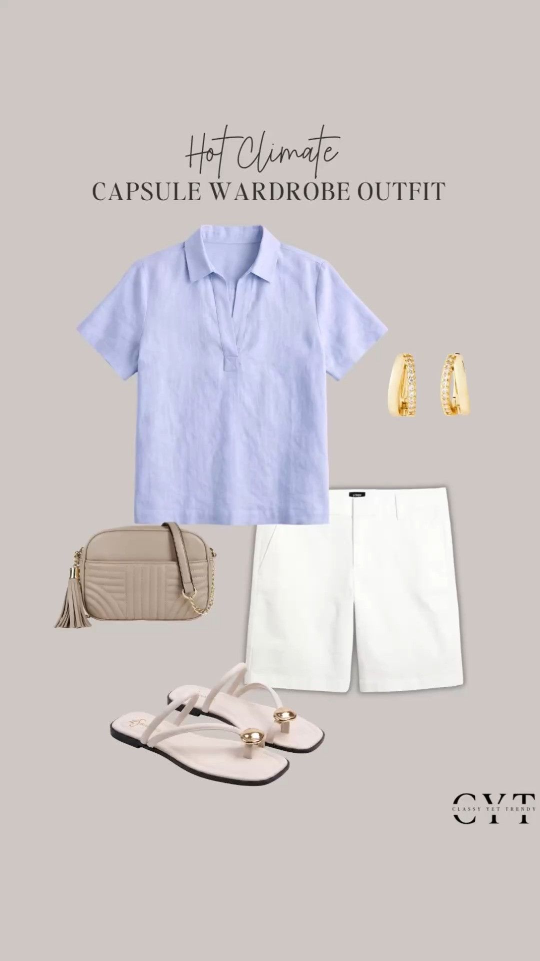 A week of outfits from my Hot Weather Minimalist-Casual Summer 2026 Capsule Wardrobe ☀️ Styles that are simple and minimal for a hot and humid climate. All shopping links are on the blog. ✔️ These outfits are great for travel, running errands and everyday.

tee, tank, top, utility jacket, stripes, sleeveless, short sleeves, chambray shirt, shorts, linen, pants, skirt, sandals

#capsulewardrobe #chicandclassy #VacationVibes #summerchic #styleguide
 

 