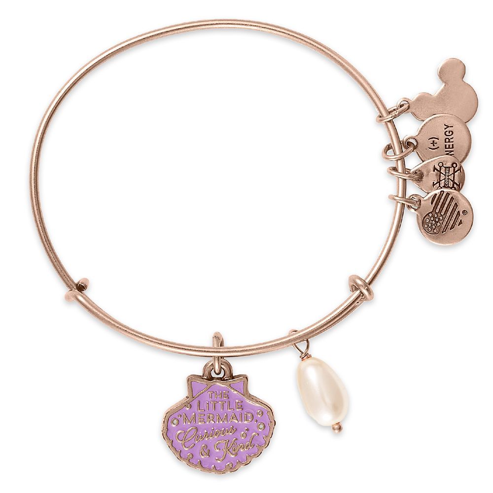 Ariel ''Curious & Kind'' Bangle by Alex and Ani – The Little Mermaid – Rose Gold | Disney Store