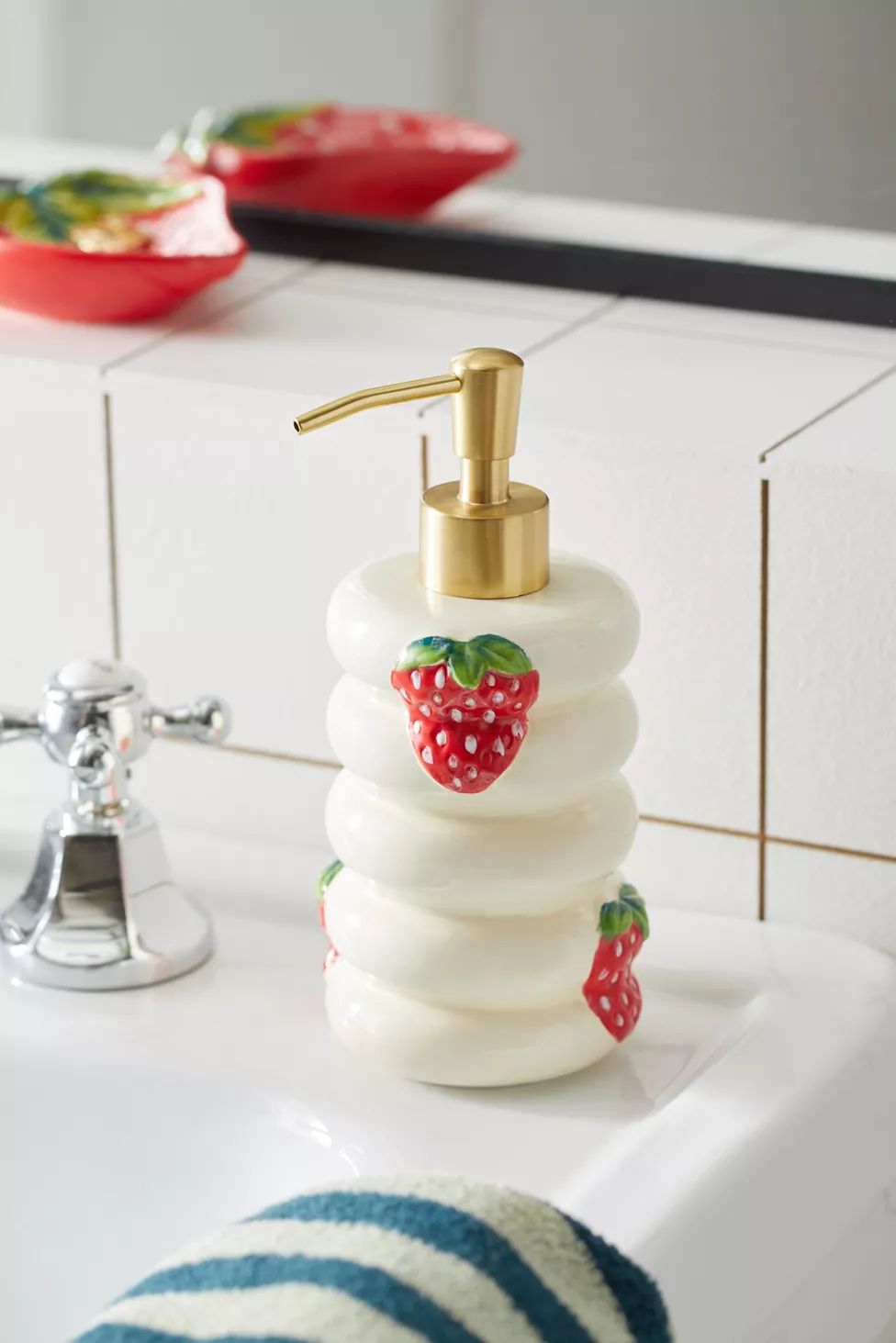 Strawberry Soap Dispenser | Urban Outfitters (US and RoW)