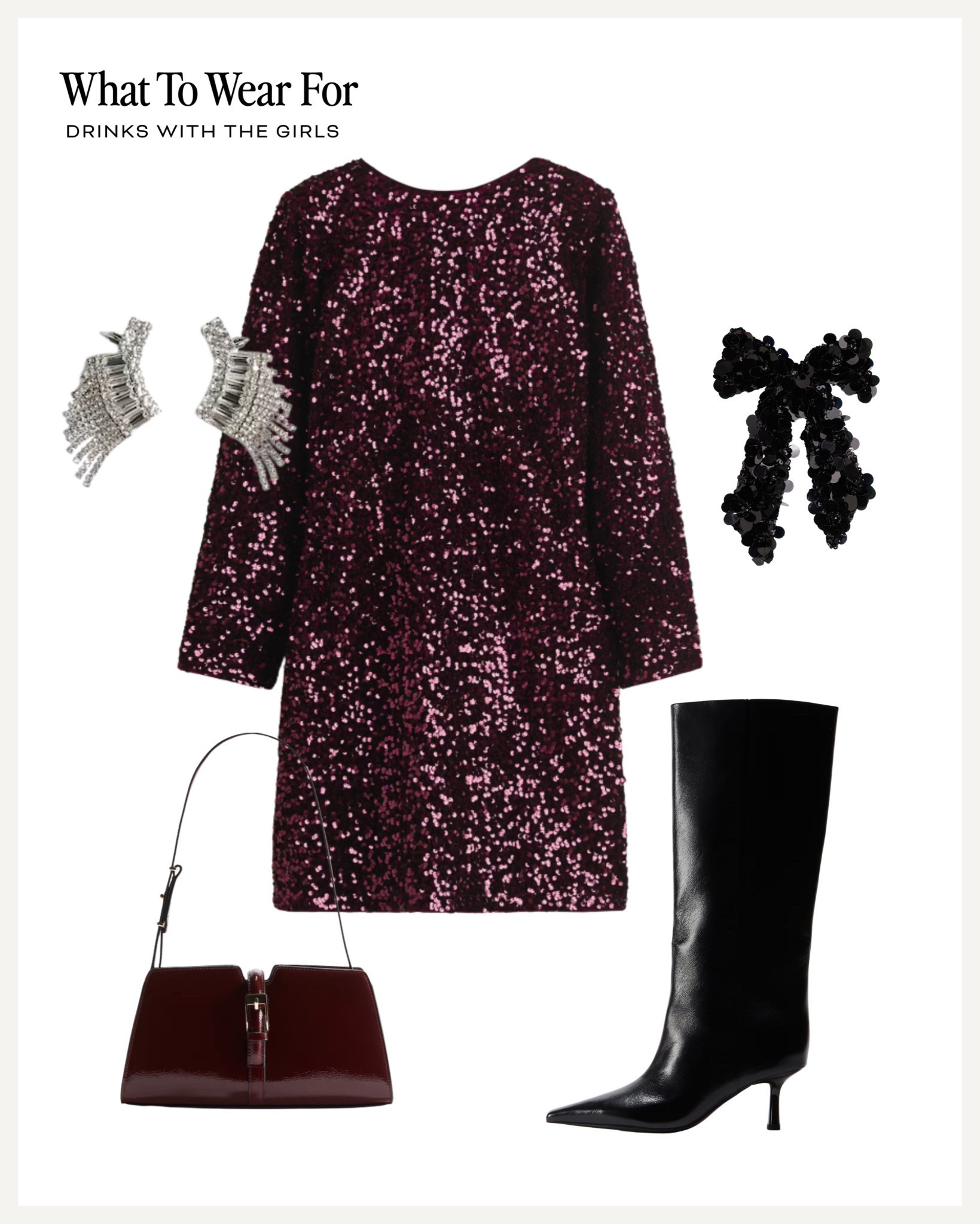 Drinks with the girls 🥂 

Christmas / party wear / H&M outfit / sequin dress / knee high boots 

#LTKfestive #LTKuk #LTKpartywear