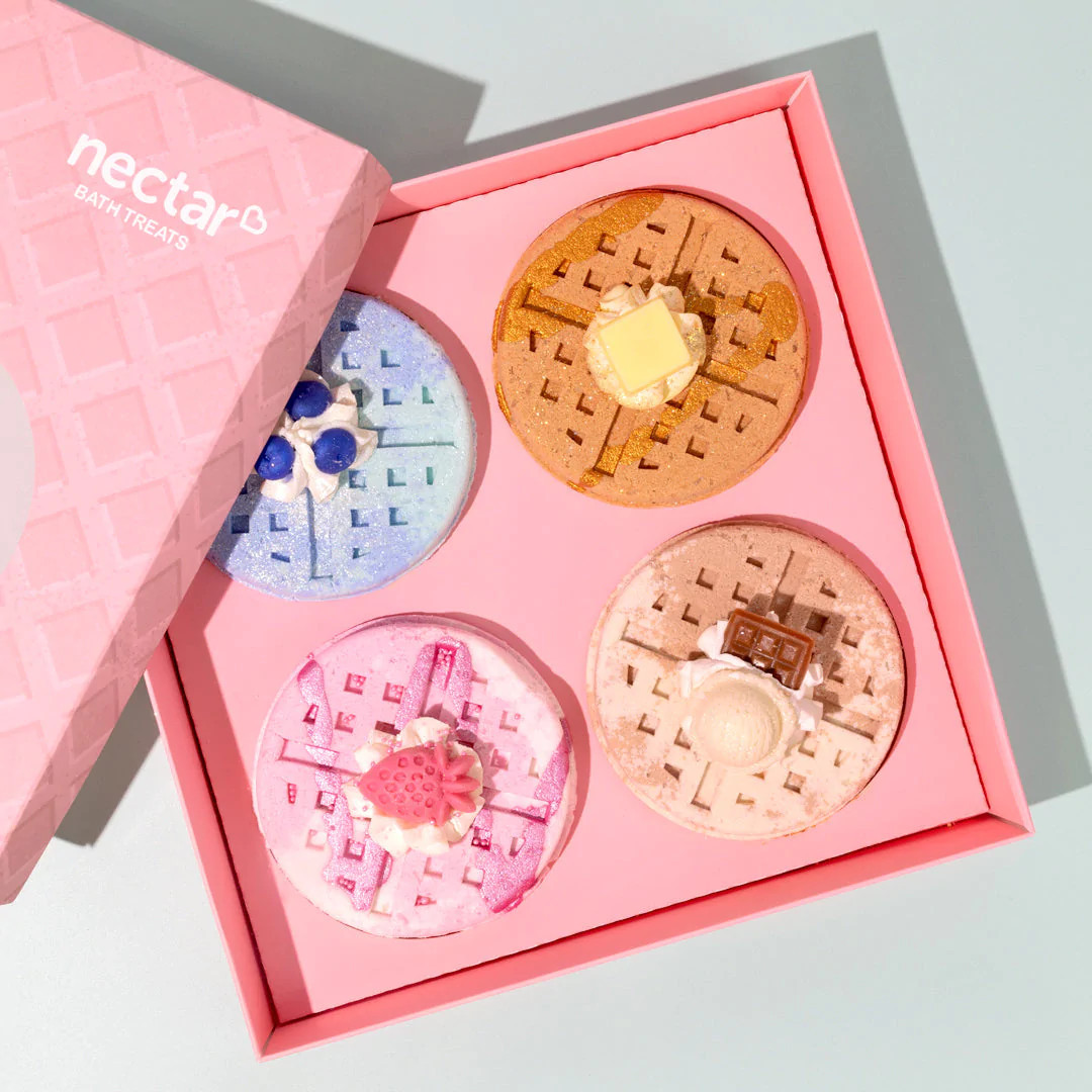 Waffle Crush Bath Bomb Bundle | Nectar Bath Treats