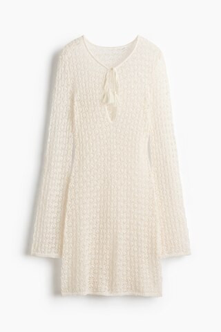 H & M - Crochet-Look Beach Dress - White | H&M (US + CA)