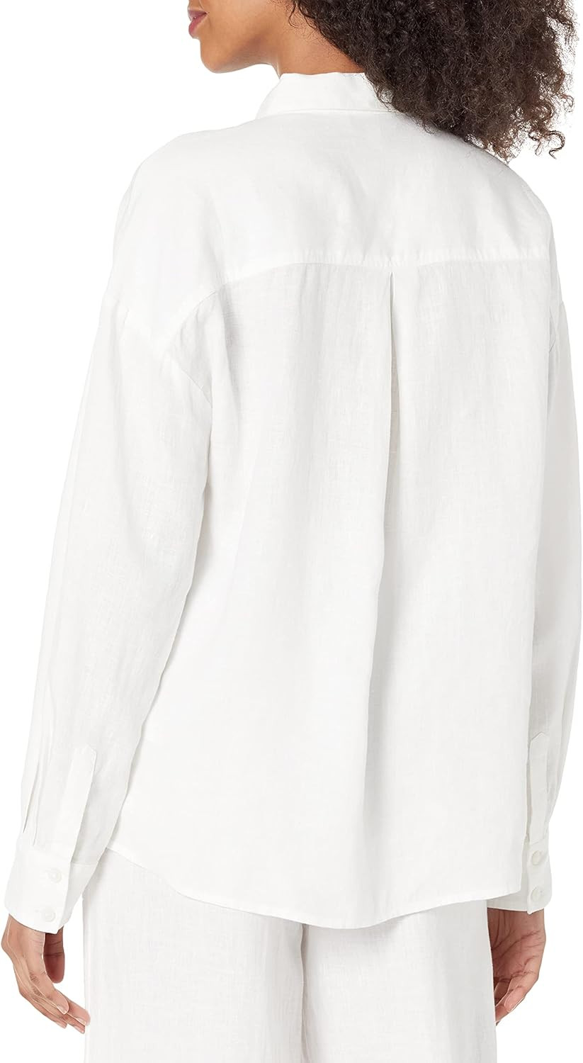 The Drop, camicia da donna in lino India, taglio morbido | Amazon (IT)