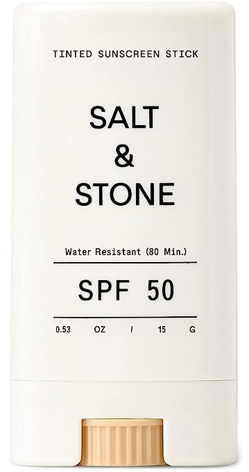 SALT & STONE SPF 50 Tinted Sunscreen Stick with Zinc Oxide. Broad Spectrum Sun Protection with a ... | Amazon (US)