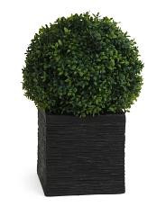 Outdoor Covered Porch Safe Topiary In Square Planter | TJ Maxx