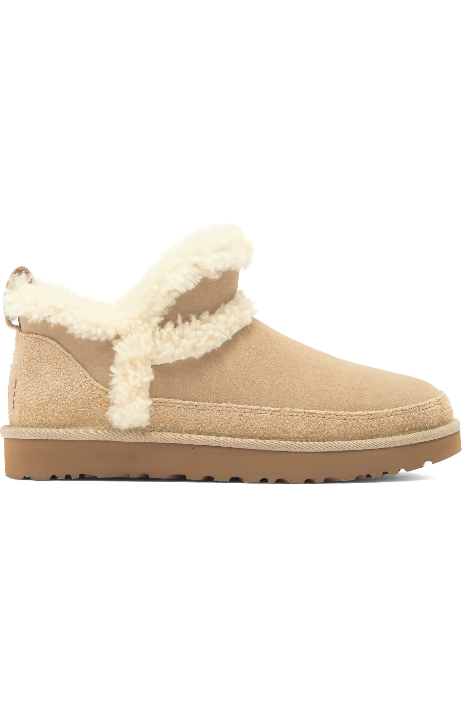 Classic Ultra Mini Spillseam Genuine Shearling Bootie (Women) | Nordstrom