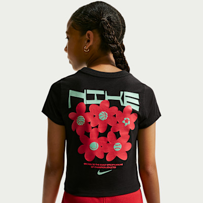 Nike Sportswear Big Kids' (Girls') Slim Cropped T-Shirt in Black | IU3924-010 | Nike (US)
