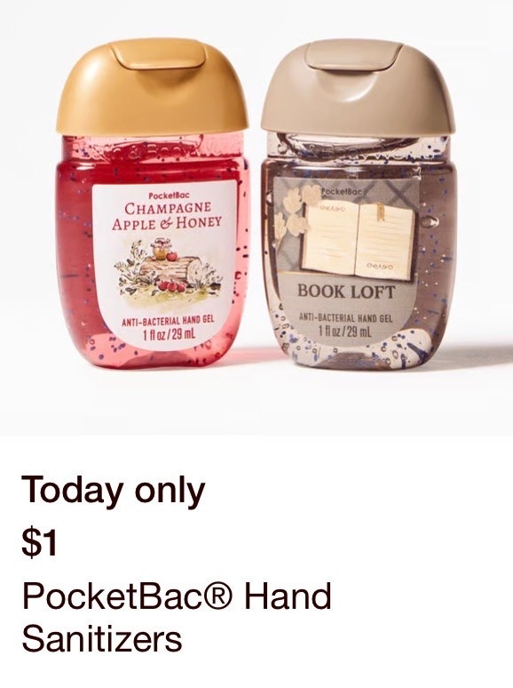 Bath & Body Works Hand Sanitizers are only $1 today! These moisturizing hand sanitizers are always a fan favorite. So many seasonal options to choose from! Plus, B&BW Rewards Members get a FREE 3 Wick Candle today with a $50 purchase!

#LTKHome #LTKSaleAlert #LTKselfcare