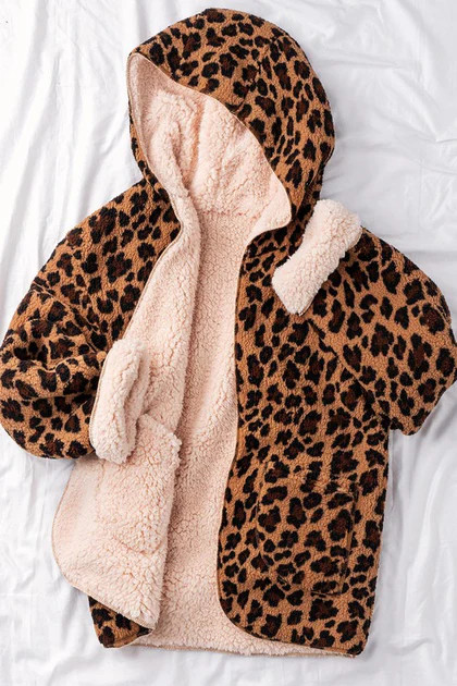 Tis The Season Comfy Hoodie - Animal Print | Stella Clothing Boutique