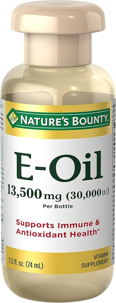 Nature’s Bounty Vitamin E Oil, Supports Immune & Antioxidant, 30,000IU Vitamin E, Topical or Or... | Amazon (US)