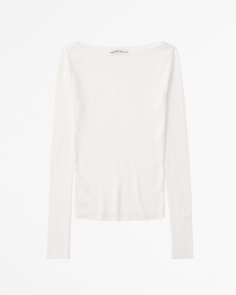Glossy Slash Sweater Top | Abercrombie & Fitch (US)