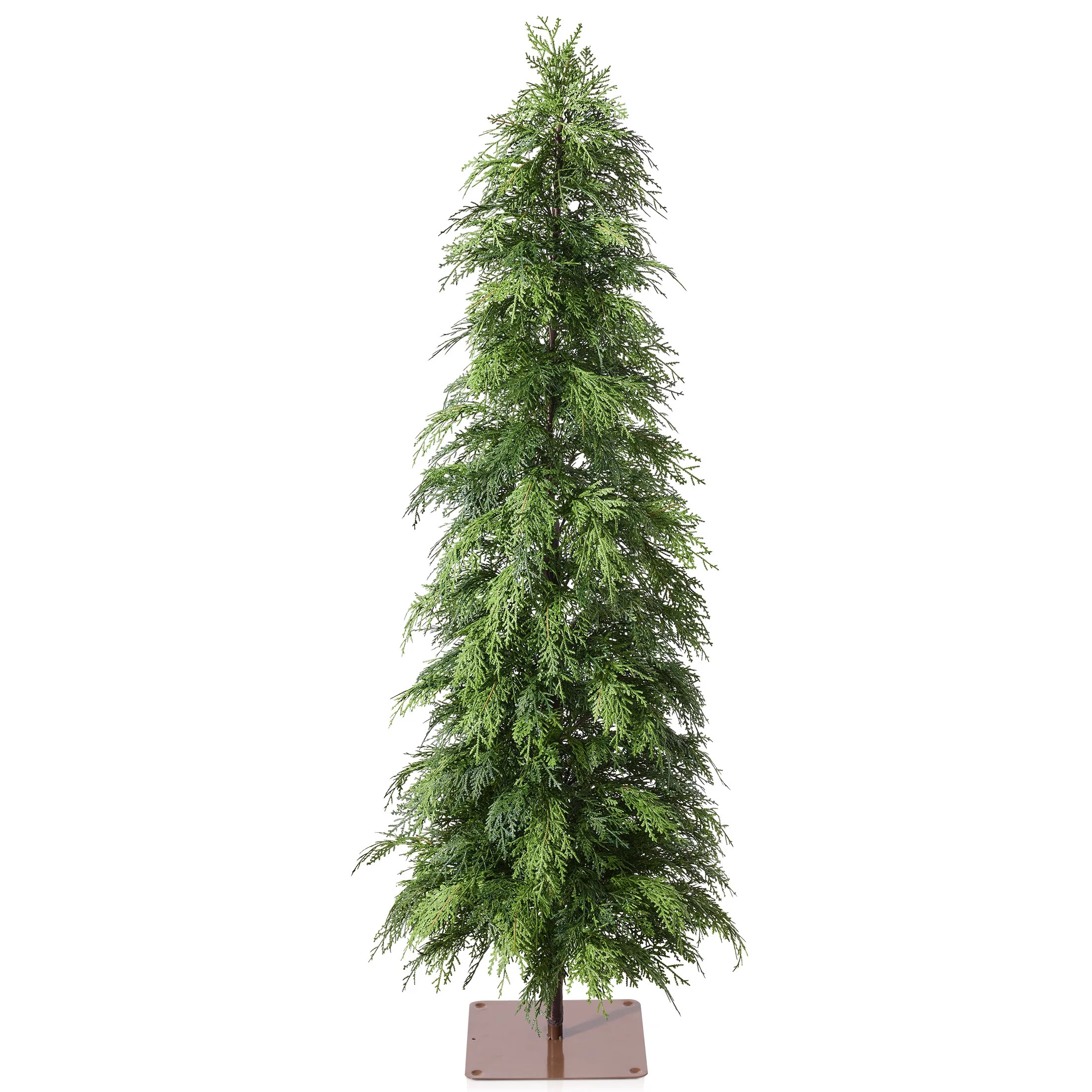 DR.Planzen Artificial Cypress Tree 4FT - Realistic PE Faux Christmas Tree with Stable Iron Base, Artificial Evergreen Tree for Front Porch, Patio, Entryway, Indoor Outdoor Home Decor | Walmart (US)