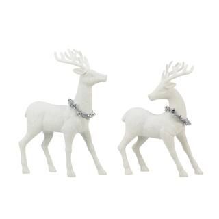 Assorted 18" White Glitter Deer Accent by Ashland® | Michaels Stores