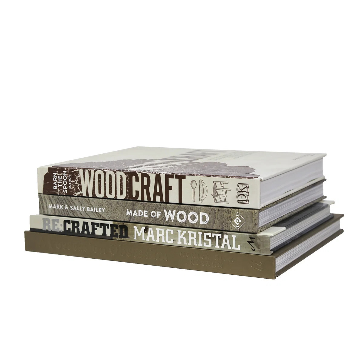Decorative Books - Driftwood Coffee Table Stack - Set of 4 Tan Books | Wayfair North America
