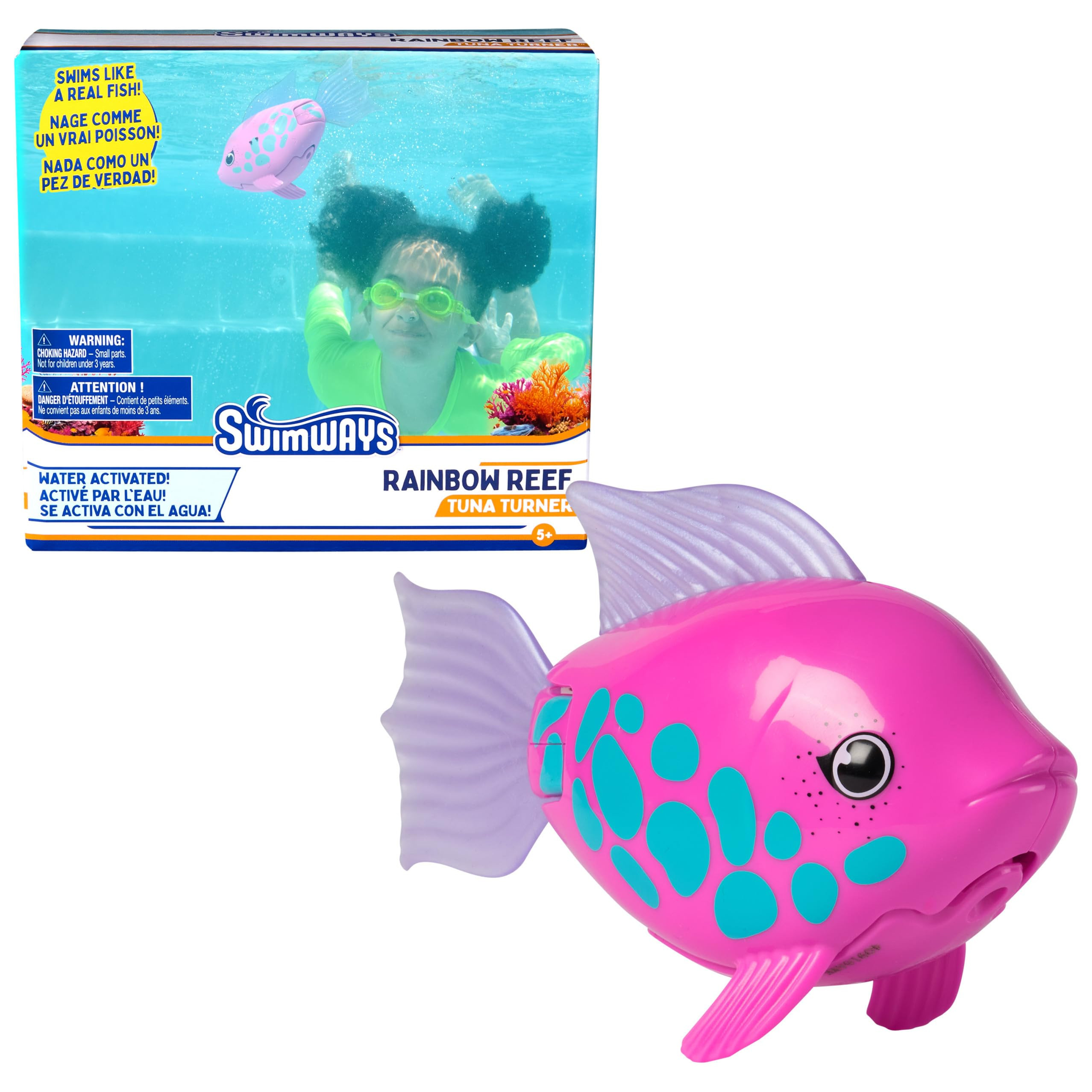 SwimWays Rainbow Reef Fish Toy, Kids Swimming Accessories & Water Toys, Learn to Swim Pool Toys f... | Amazon (US)