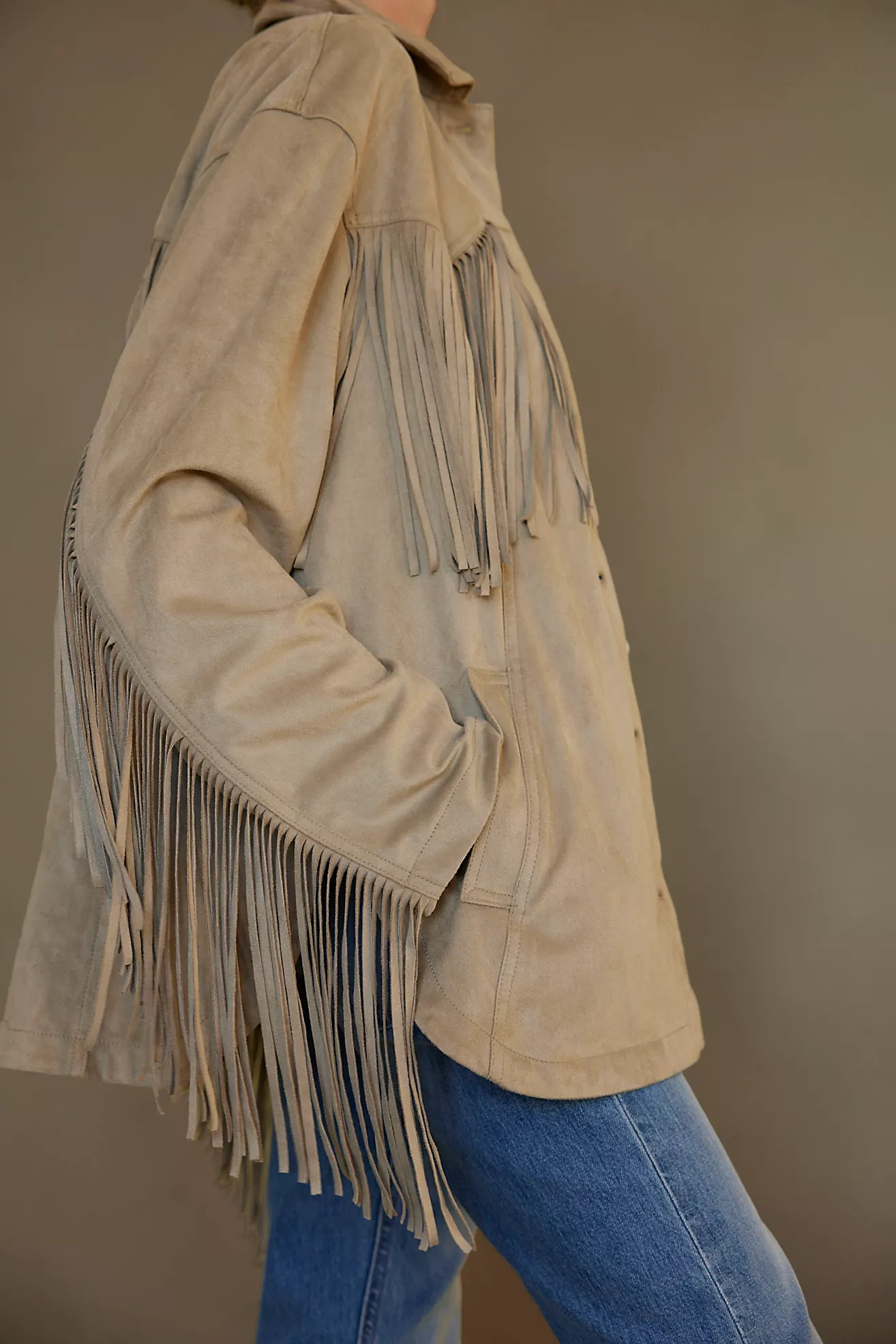 We The Free Fringe Out Vegan Suede Jacket | Free People (Global - UK&FR Excluded)