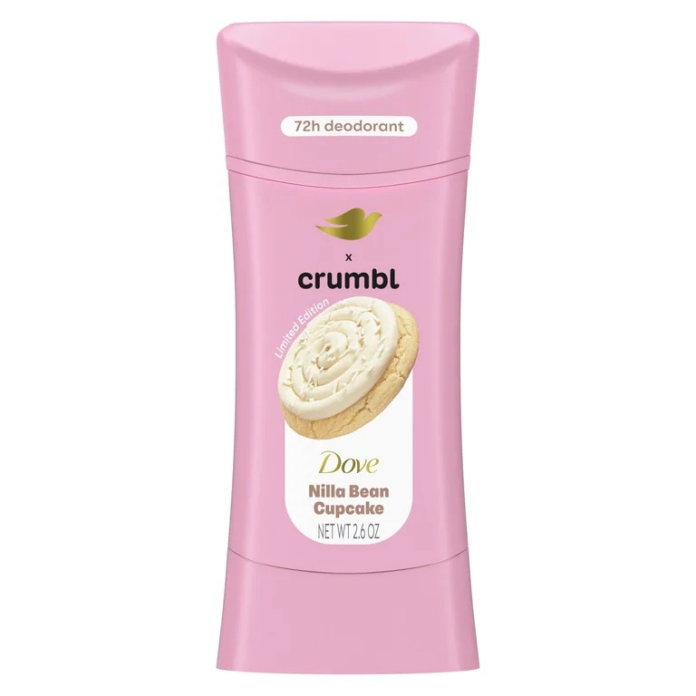Dove x Crumbl Nilla Bean Cupcake Deodorant – Aluminum-Free & Sweetly Scented 2.6oz | Walmart (US)