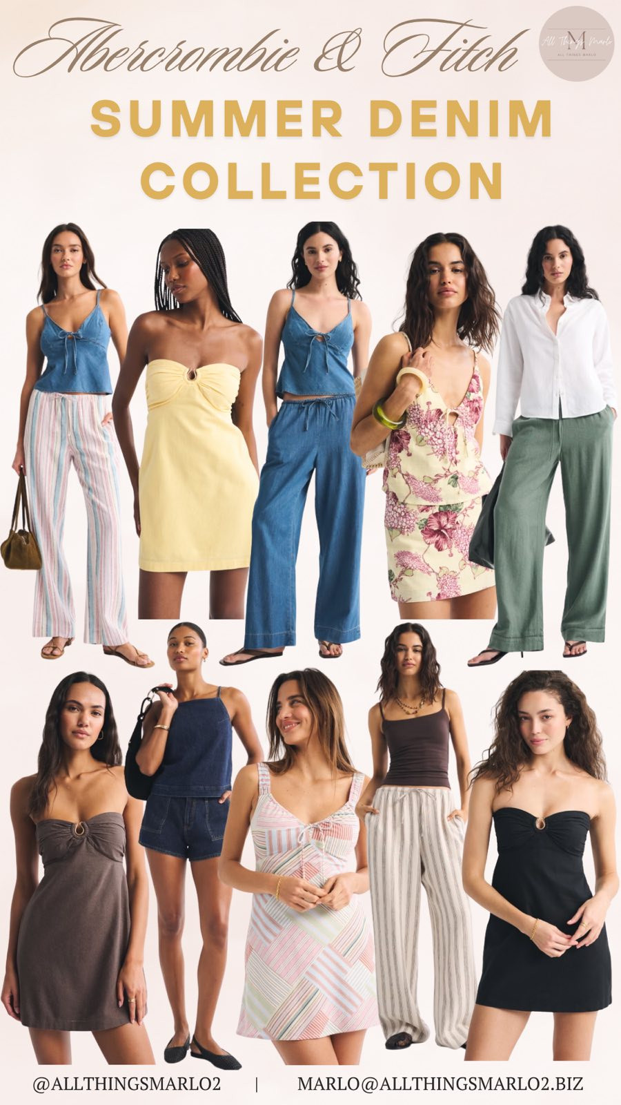 Abercrombie & Fitch summer denim collection 

 #LTKSeasonal #LTKWorkwear #LTKTravel