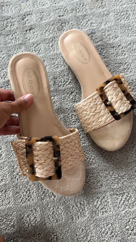 How cute are these sandals from Walmart for only $30!
#flatsandals #walmartfashion #sandals #raffia #scoopsandals #shoes 

#LTKunder50 #LTKSeasonal #LTKshoecrush