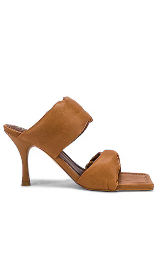 Twist Strap Mule in Camel | Revolve Clothing (Global)