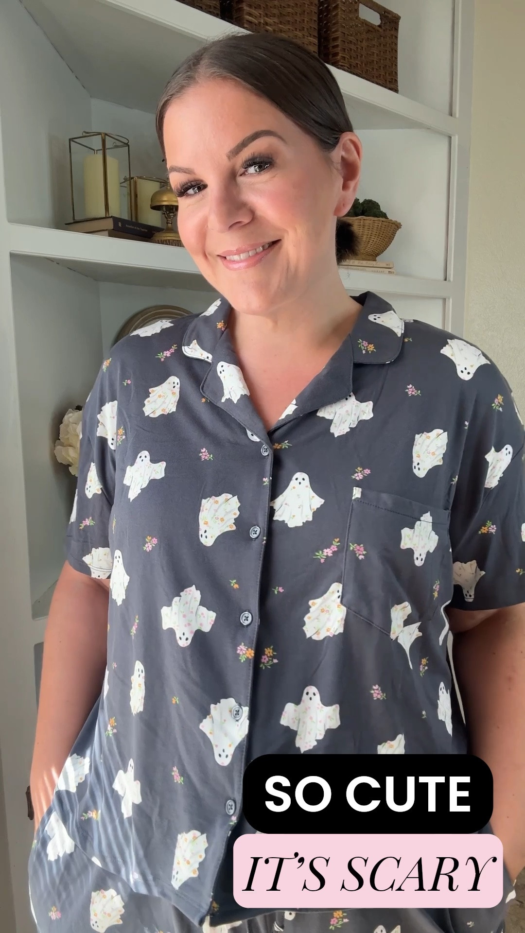 These Walmart Halloween pajamas are so soft and under $20. And floral ghosts?!? Come onnnnn. These are giving boutique vibes for sure - wearing the size XL!

#LTKxWalmart #LTKmomlife #LTKOver40