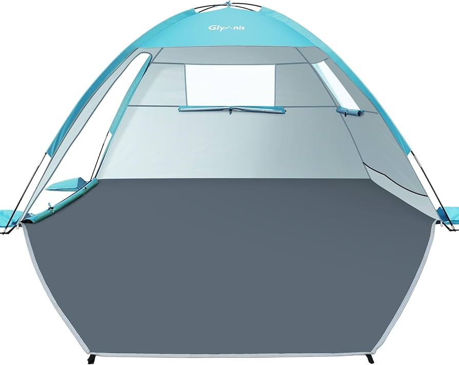 Glymnis Beach Tent Sun Shelter for 3 Person with UPF 50+ UV Protection, Lightweight & Easy Setup ... | Amazon (US)