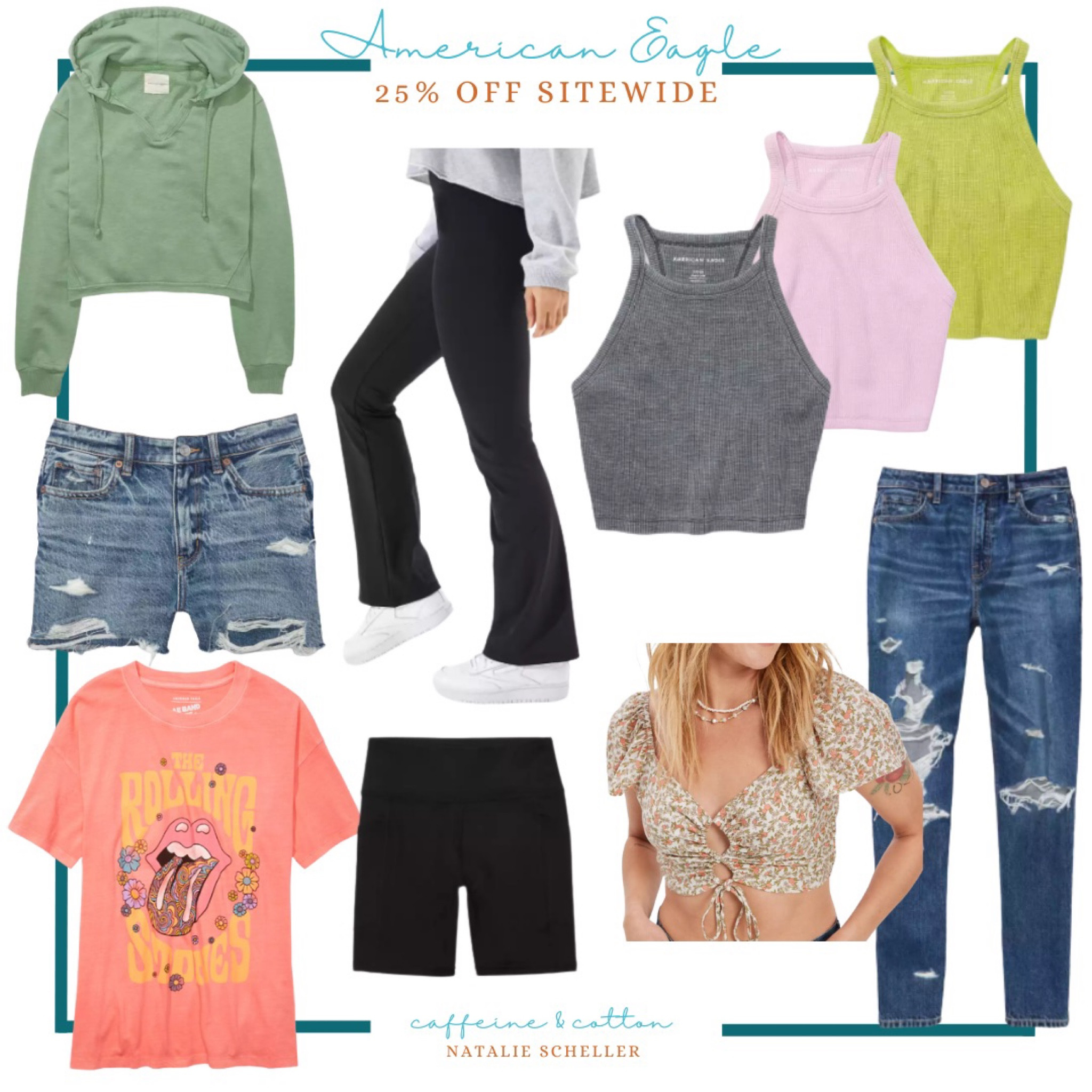 #LTKSpringSale: American Eagle! Take 25% off sitewide! 

#ltkspringsale #sale #americaneagle #athleisure #loungewear #casual #springfashion #vacation #travel #womensfashion #denim #graphic 

#LTKsalealert #LTKtravel #LTKSale