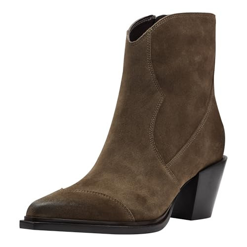 Marc Fisher LTD Women's Giulie Bootie, Dark Green Suede 300, 9.5 | Amazon (US)
