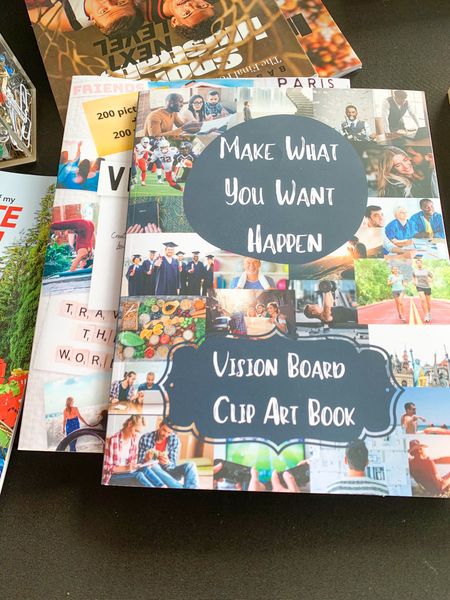 When doing a Vision Board, these Books have great Clip art for your board. Loved it! #VisionBoards #ClipArt #Manifesting #Hello2023 #FamilyVisionBoards 

#LTKSeasonal #LTKfamily