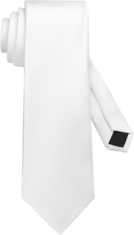 DecTwig Men's Ties Solid Color Formal Neckties 3.15" (8CM) Black Ties For Men | Amazon (US)