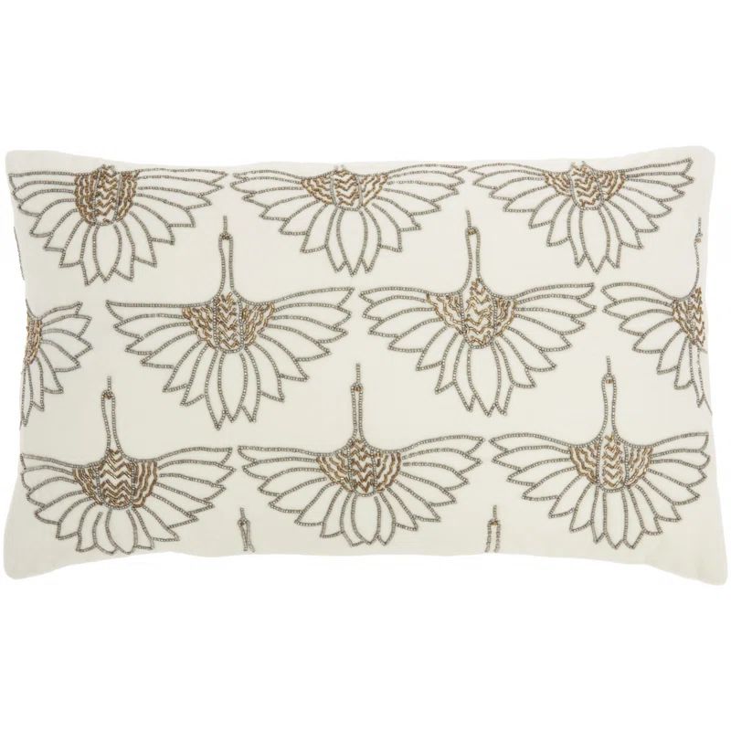 Floral Cotton Throw Pillow | Wayfair North America